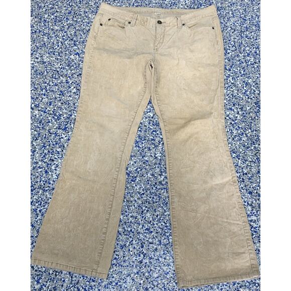 Ann Taylor LOFT Pants - Ann Taylor LOFT Low Rise Modern Boot Tan Khaki Corduroy‎ Pants Women’s Size 12P